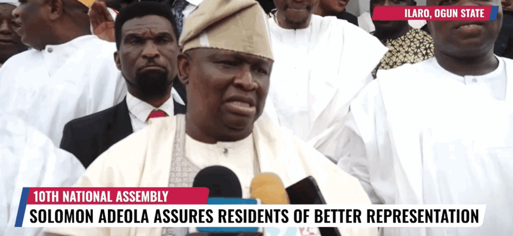 Solomon Adeola Assures Residents Of Better Representation